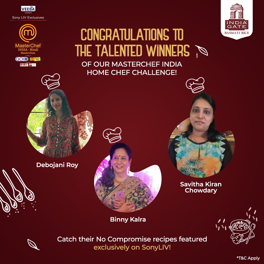 Cheers to the winners of our MasterChef... - India Gate Foods