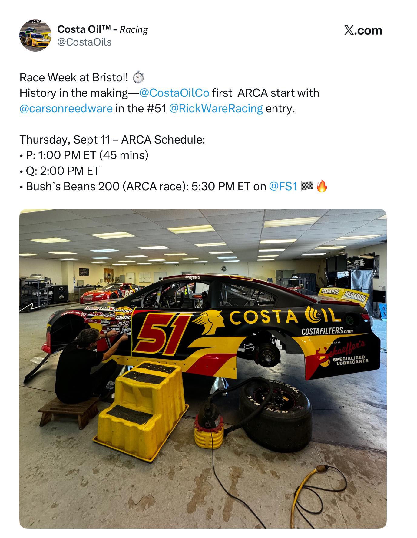 Costa Oil - Racing