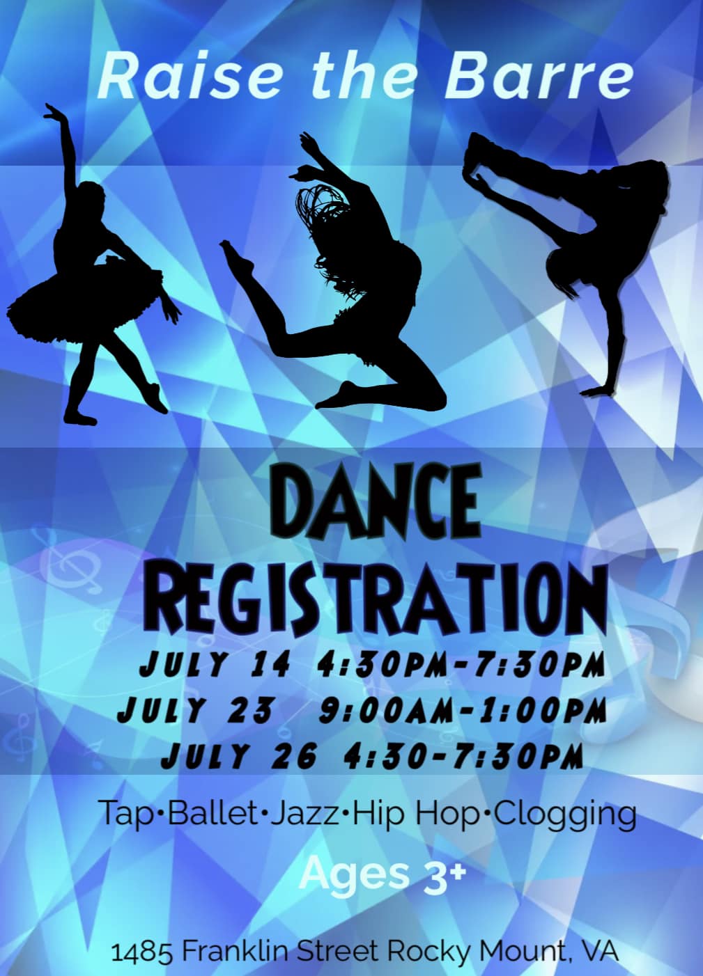 Raise The Barre Dance Studio - Save the dates This is for our fall ...