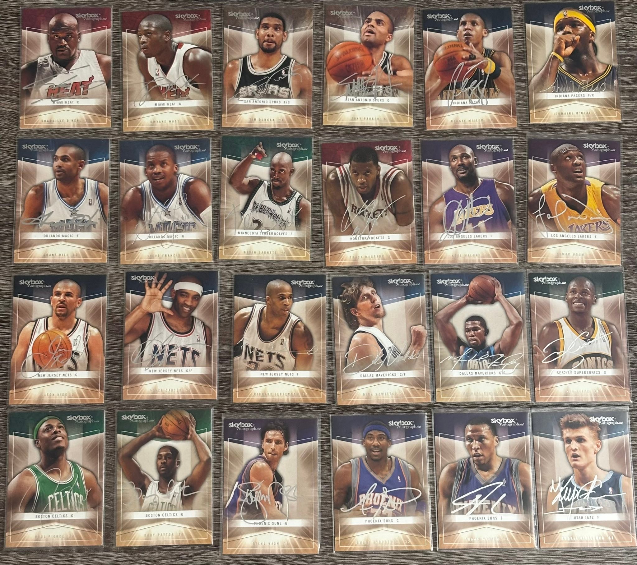 2004-2005 Skybox Autographics NBA card lot for sale