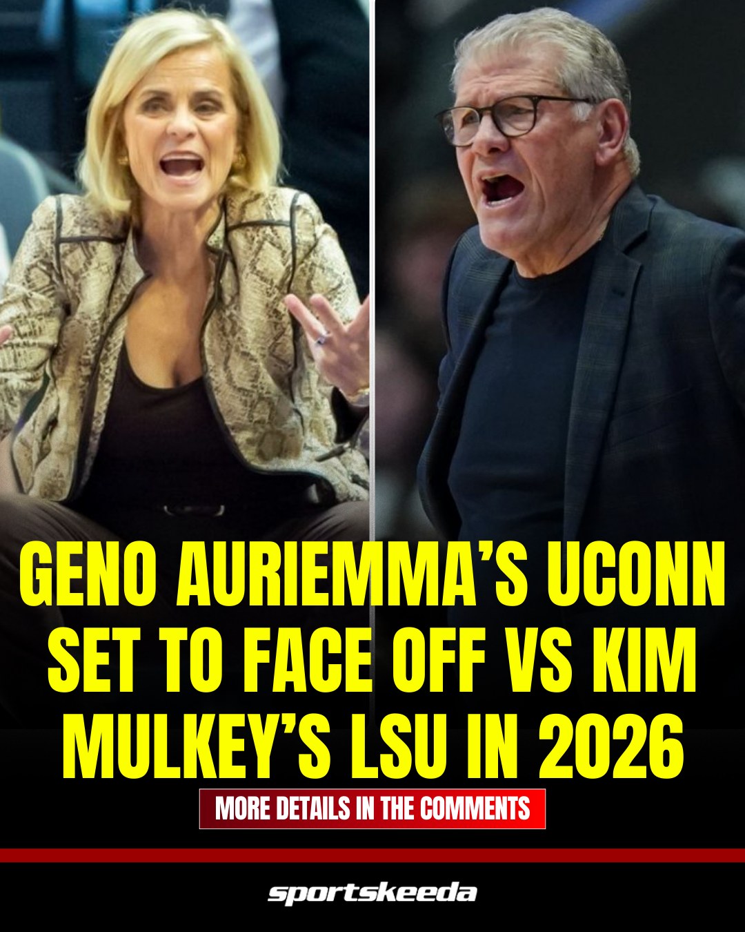 Sportskeeda - UConn and LSU are set to clash in 2026 👀 Check the ...