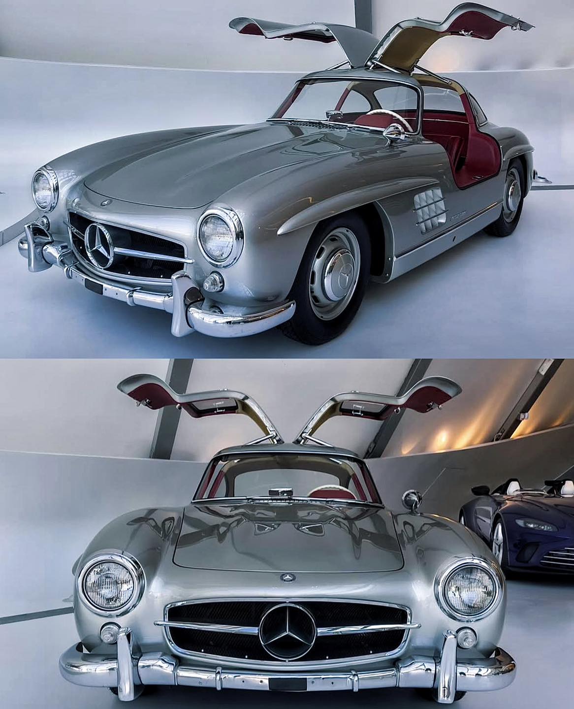 Auto - This Mercedes-Benz 300SL Gullwing stuns in silver, with its ...