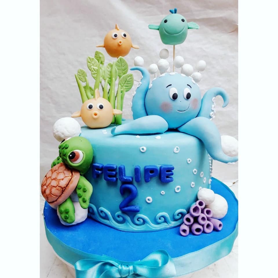 - Torta BAJO EL MAR - 🐚🌊🐢 Torta de 2,5... - Cilia Pastelería