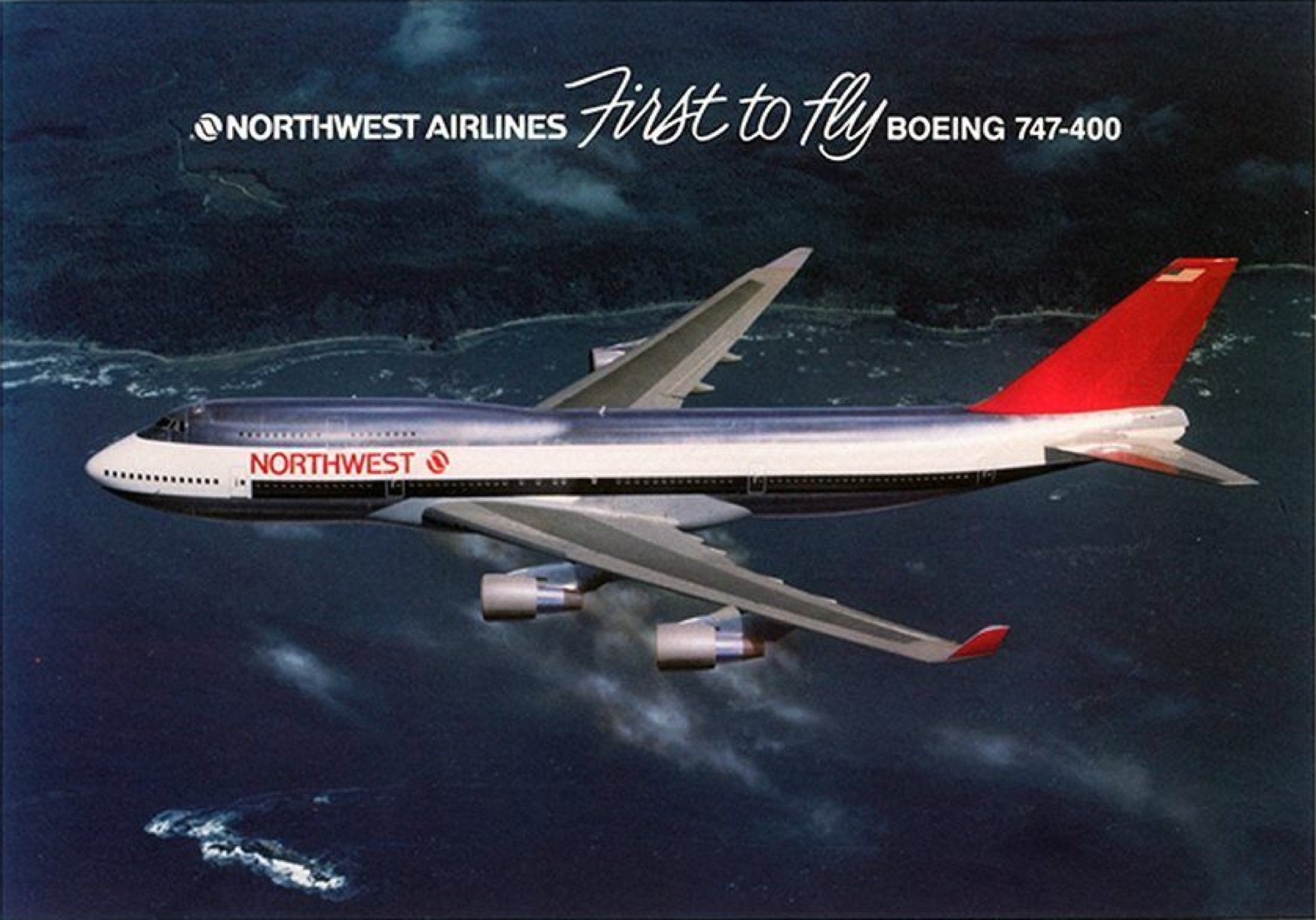 Northwest Airlines' Boeing 747-400 aircraft gallery
