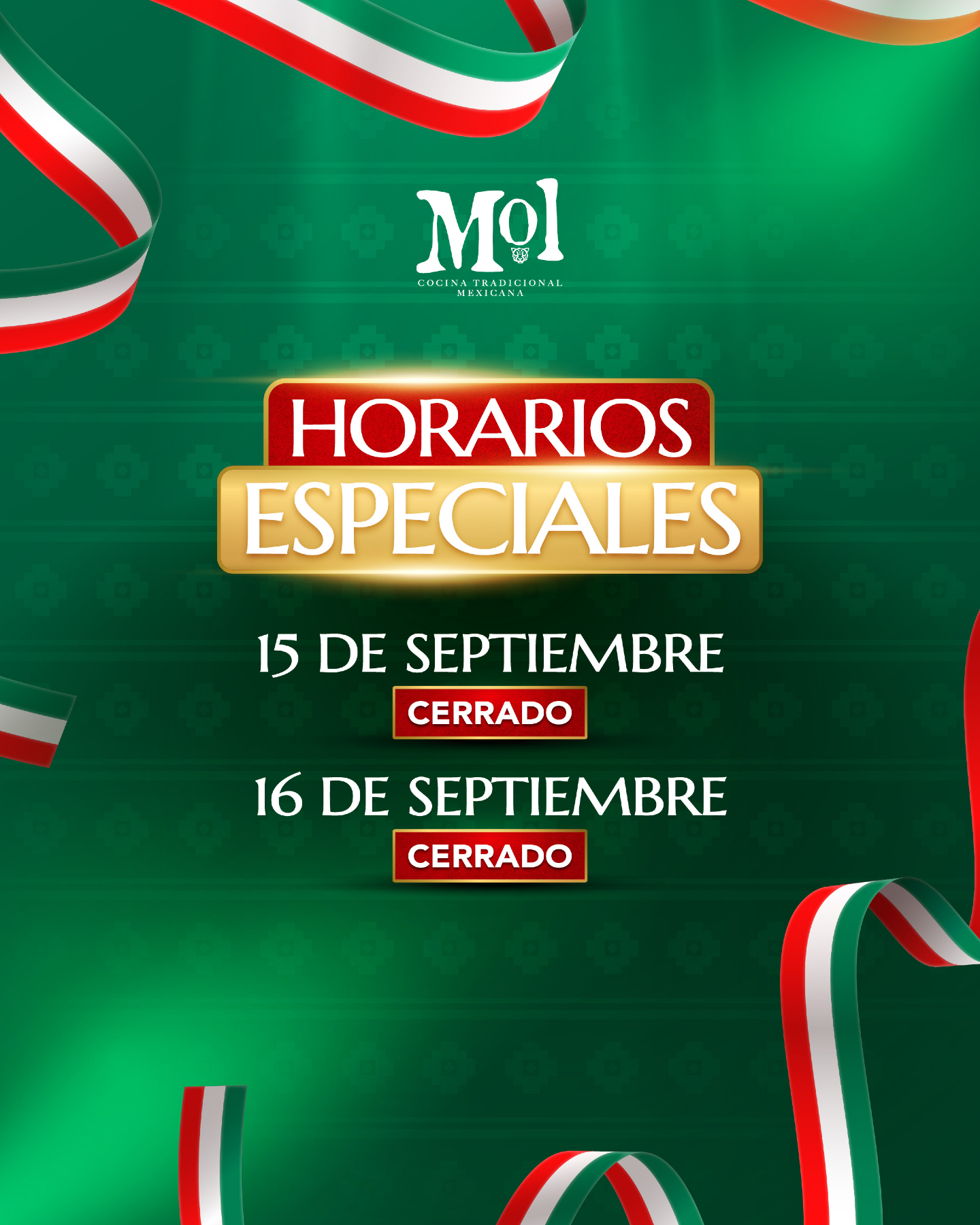 MOL - 🇲🇽 Aviso importante 🇲🇽 En Mol Restaurante nos unimos a la ...