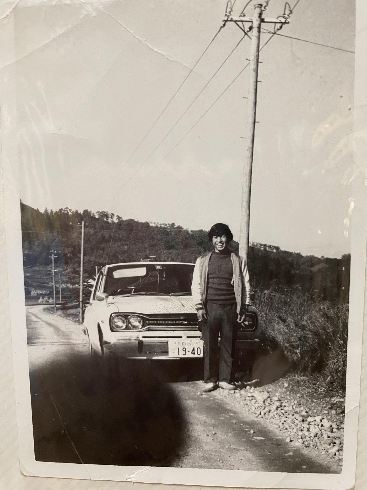 4年前に他界した旦那さんが、若かりし頃 新車で買った車です。頑張って 