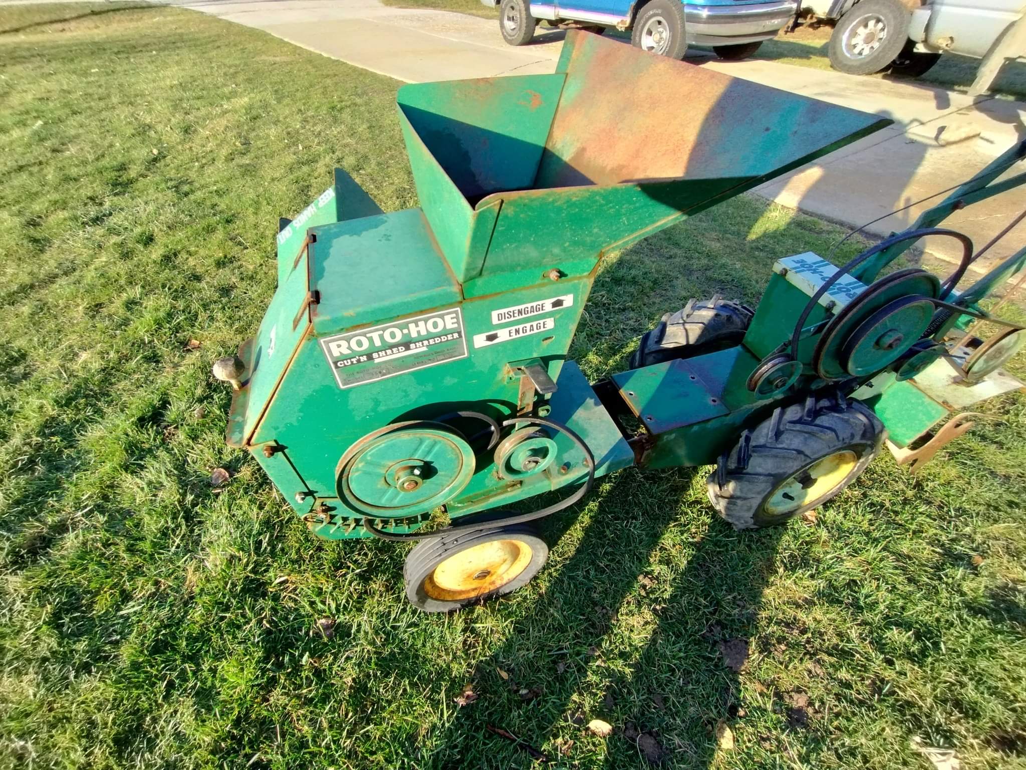 Roto-Hoe Rototiller with removable Wood Chipper combo - Tillers ...