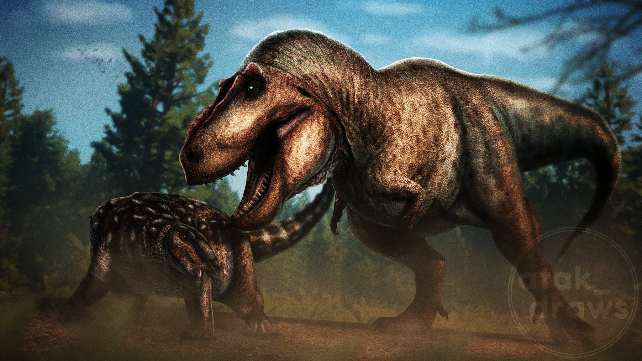 The Paleo Page - Tyrannosaurus rex vs Denversaurus... | Facebook