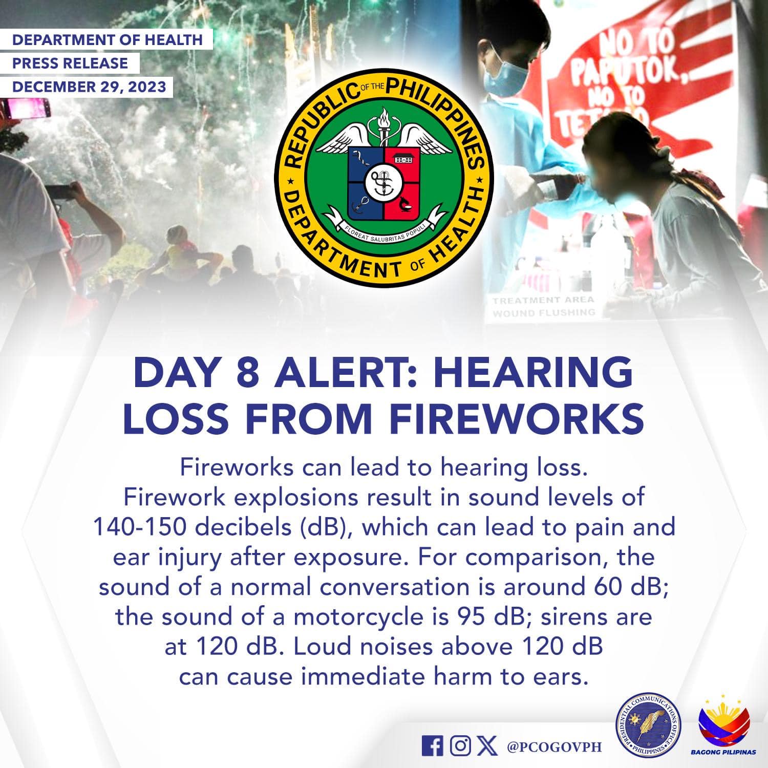 Presidential - Fireworks can lead to hearing loss. Firework explosions ...