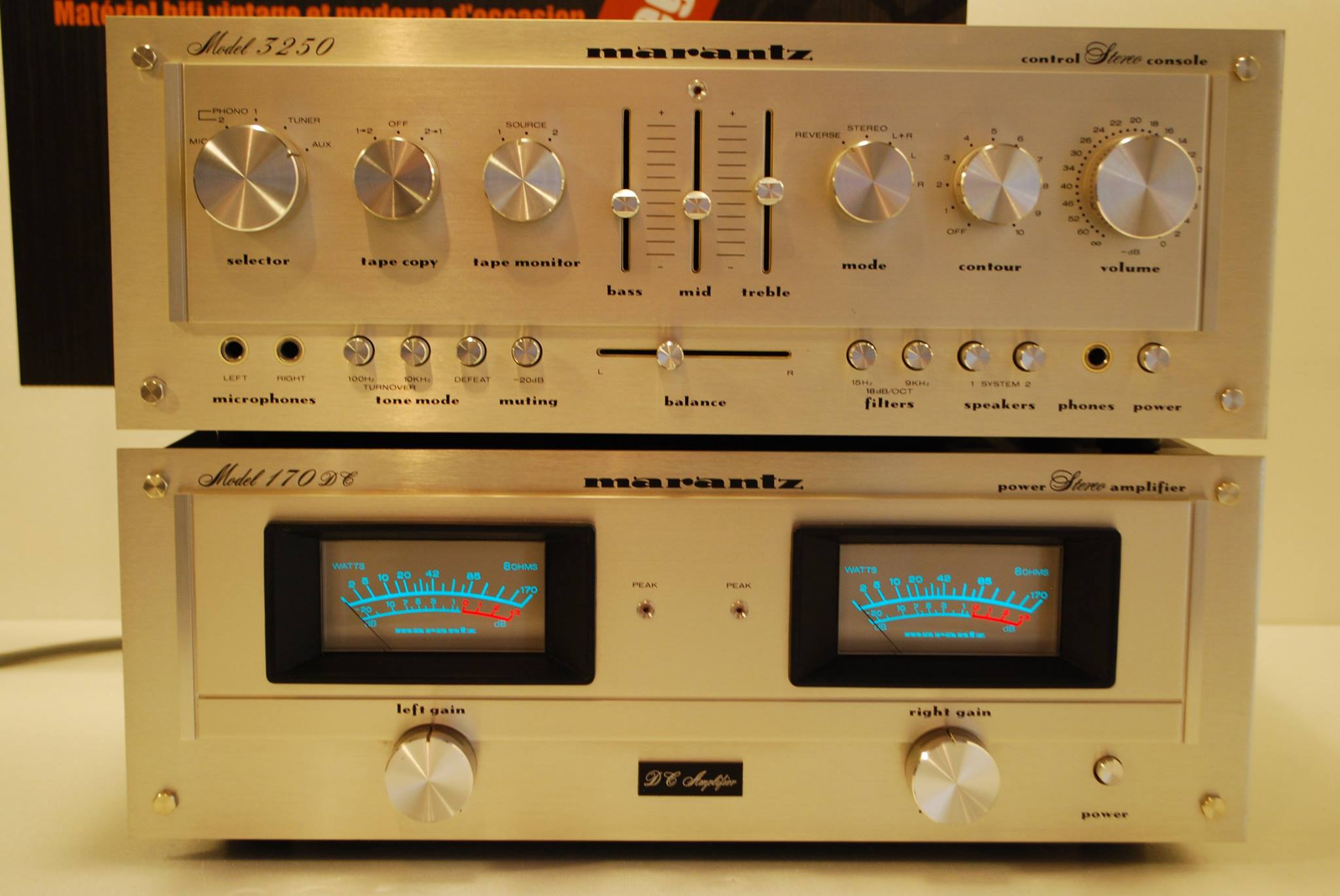Marantz 3250 preamp and 170 DC stereo power amp
