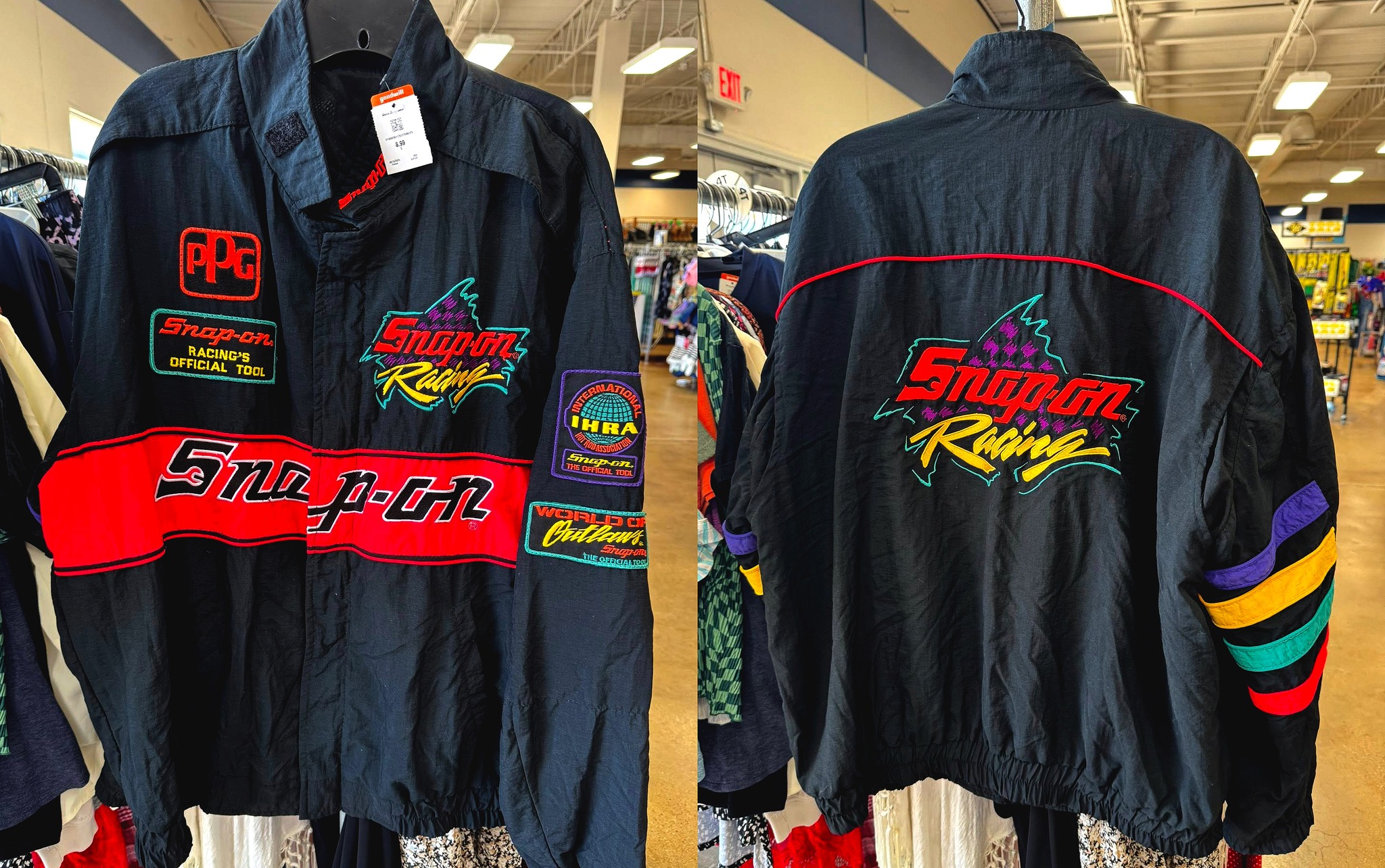 Someone just pulled a Snap-on Racing jacket out of the thrift