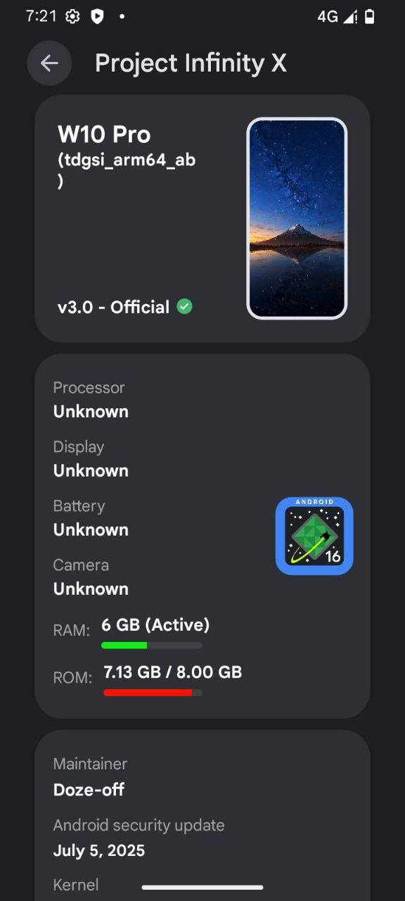 Skak Mat - ROM Infinity-x 3.1, Official Android 16... | Facebook