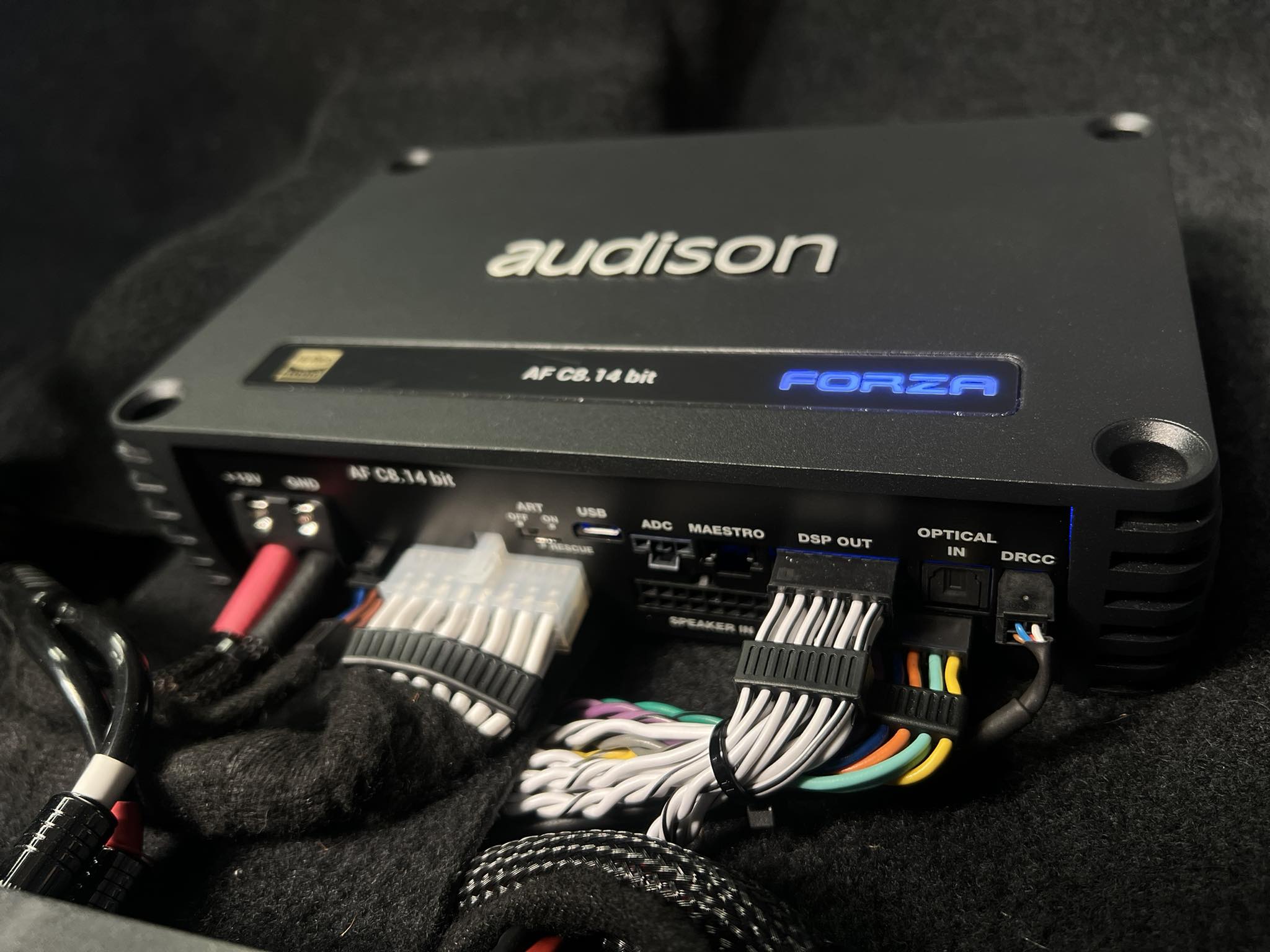 Audison Forza Bit DSP/Amp in one…?? DM us to know more this 