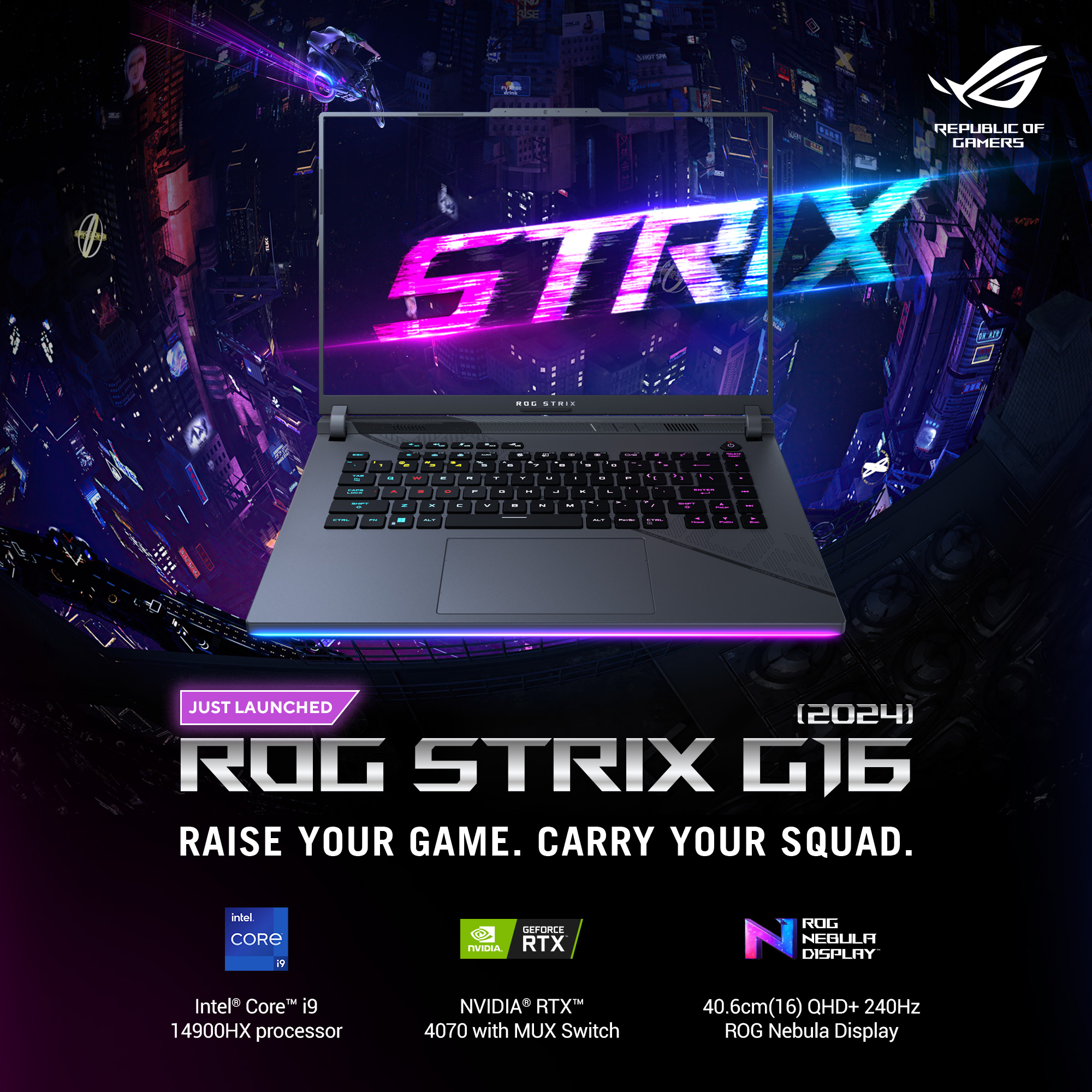 ASUS Republic of Gamers - ROG Strix G16 2024: Unleash the power with ...
