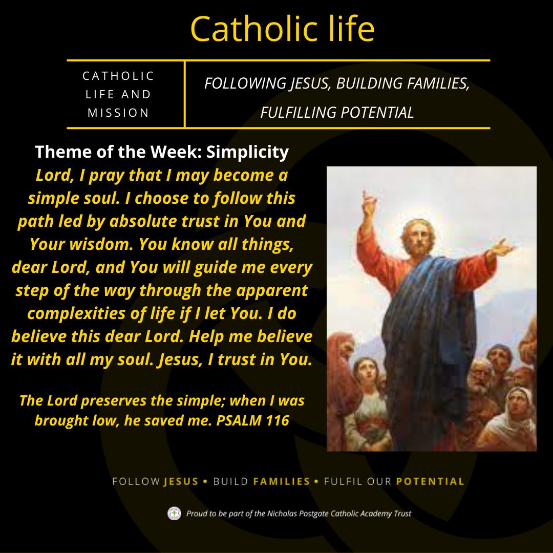 CATHOLIC LIFE Theme of the... - Trinity Catholic College | Facebook