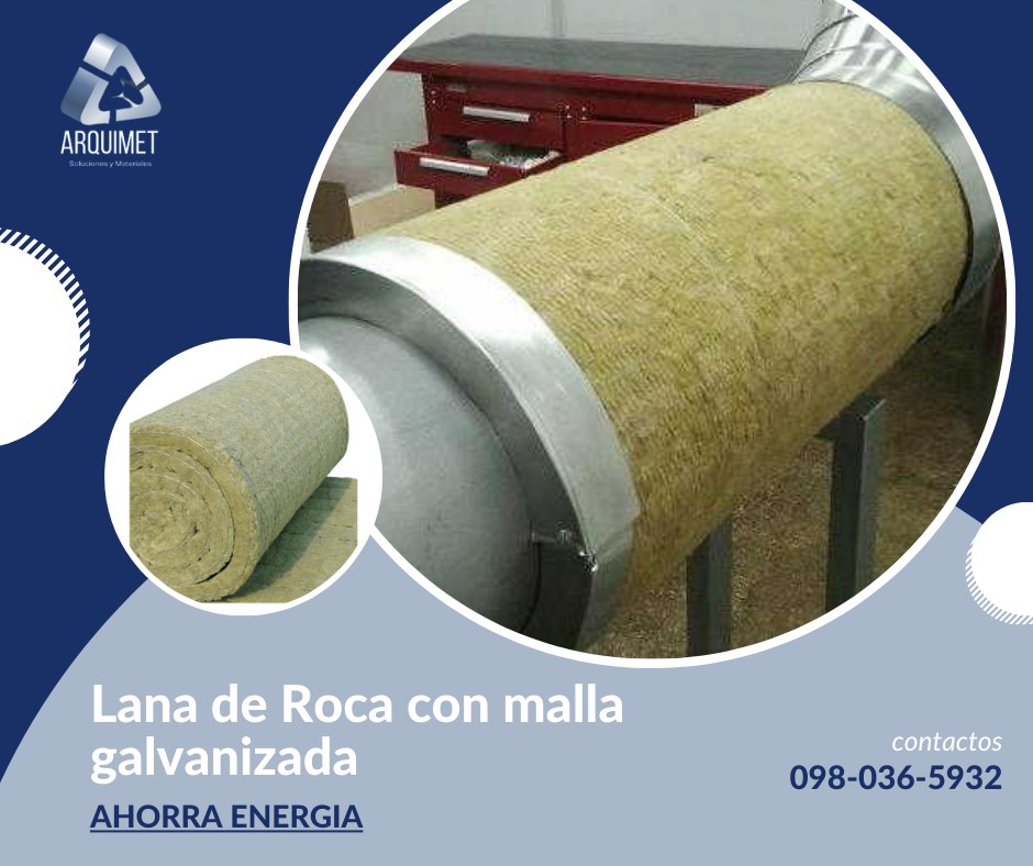 Arquimet - 🏡 Aísla y Protege con R100: Lana de Roca con Malla ...