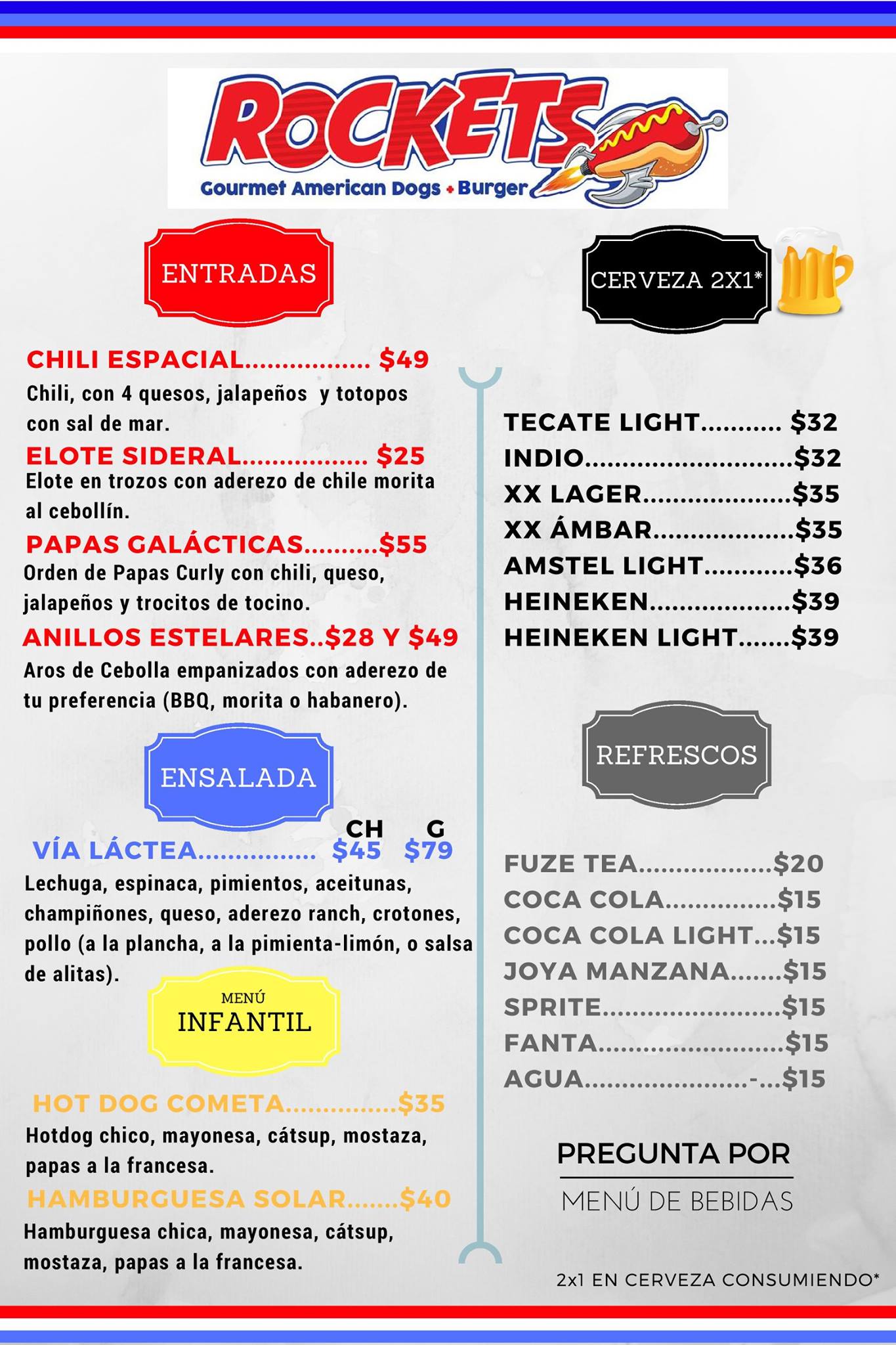 Rocketsmx - NUEVO MENÚ! COMPARTE ESTA PUBLICACIÓN PARA...