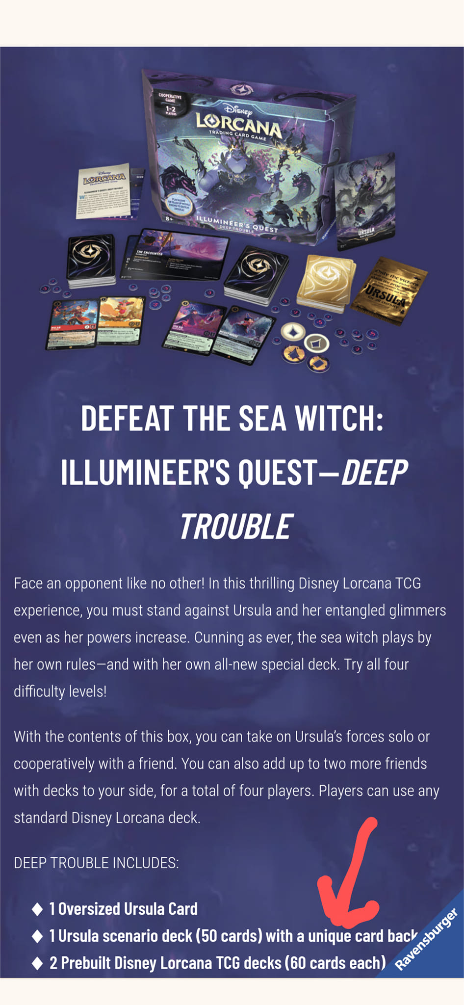 lorcana deep trouble card list Disney Lorcana: Ursula's Return Pre-Orders Hit Amazon, Includes Illumineer's Quest is at last ready to put plans into motion Disney Lorcana: Ursula's Return Card