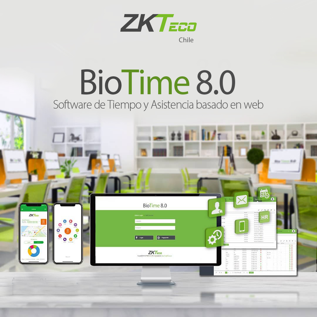ZKTeco Chile - 💚💻El BioTime 8.0 es un potente software de gestión de ...
