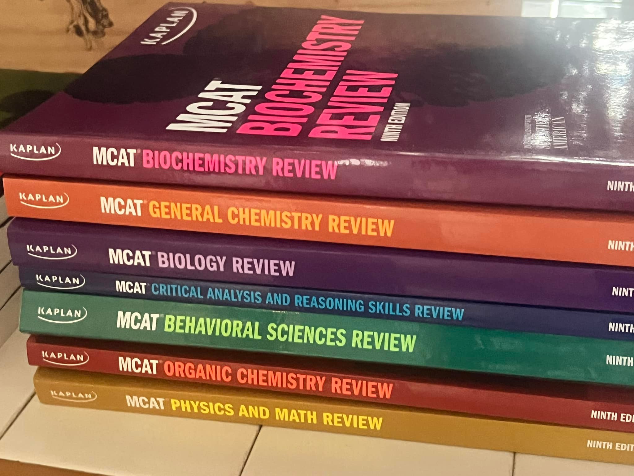 I am selling Kaplan MCAT review books The 9th edition was for the 