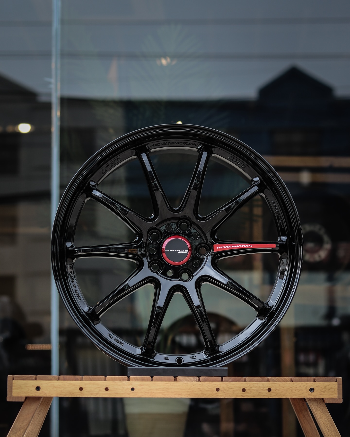 In stock now, the Work Emotion ZR10 in factory special Gloss Black 