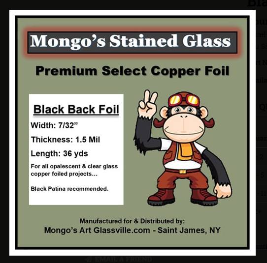 Mongo's premium copper foil for stained glass