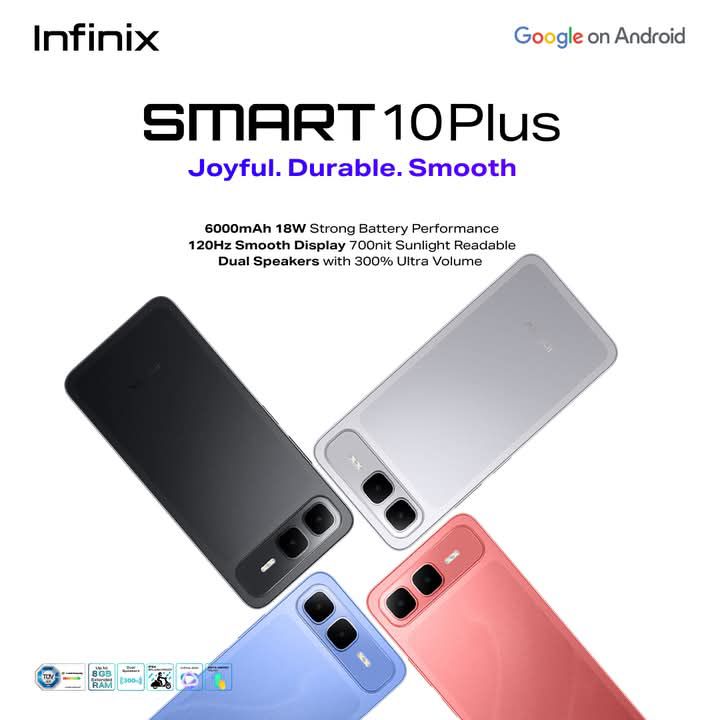 Infinix Smart 10 Plus Ruby Red phone review