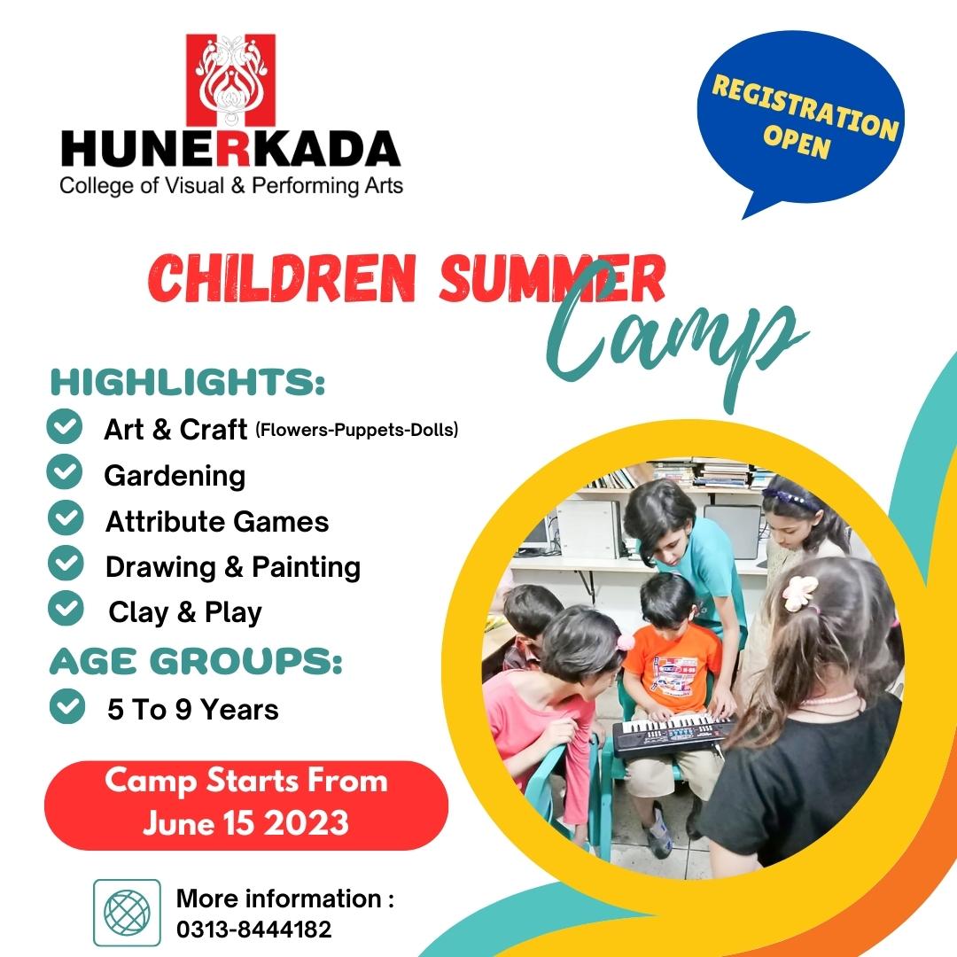 🎨🌞 Exciting Art Summer Camp for Kids... - Hunerkada - Lahore