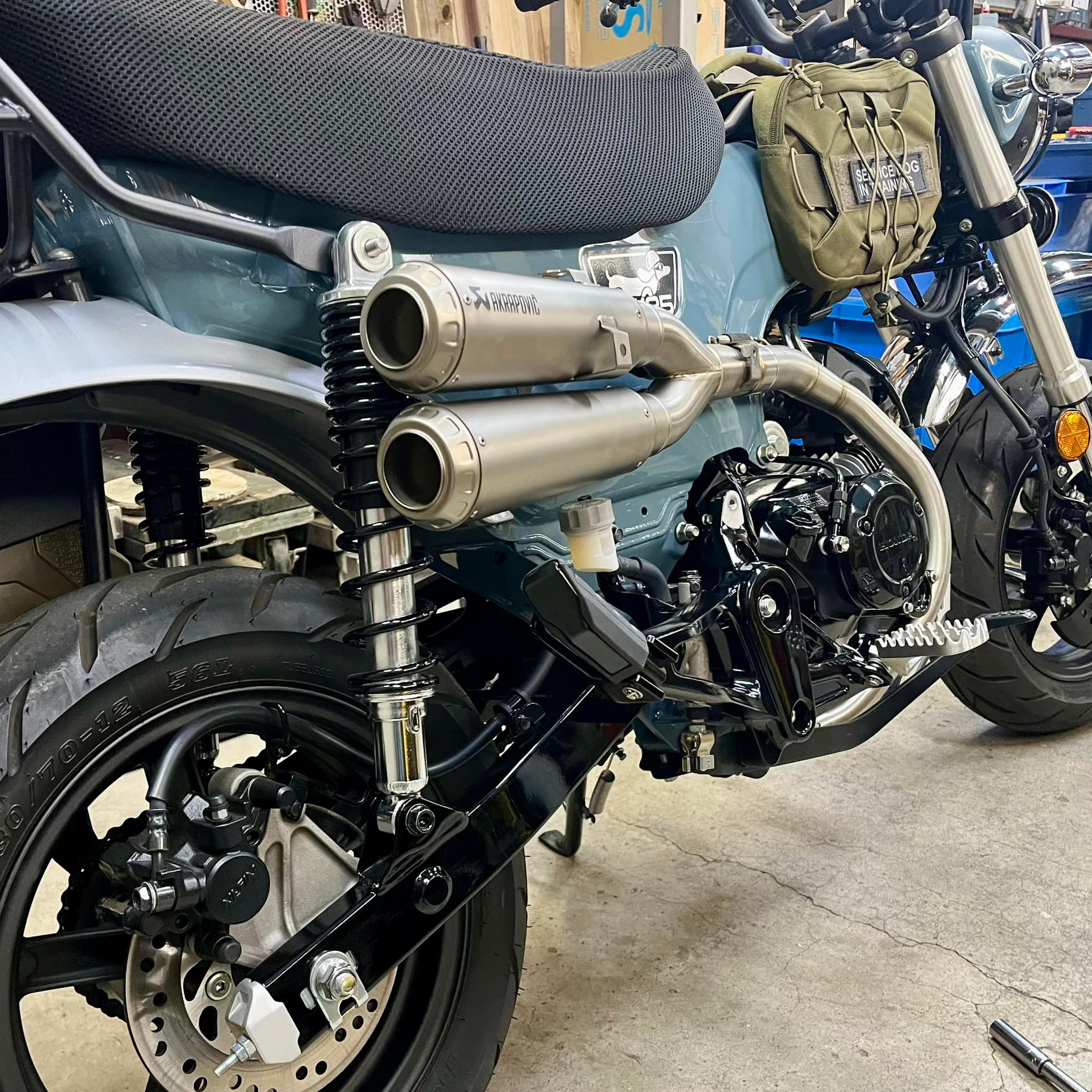 衝動買いしちゃったアクラポビッチ。 モンキー125用なのはもちろん承知 