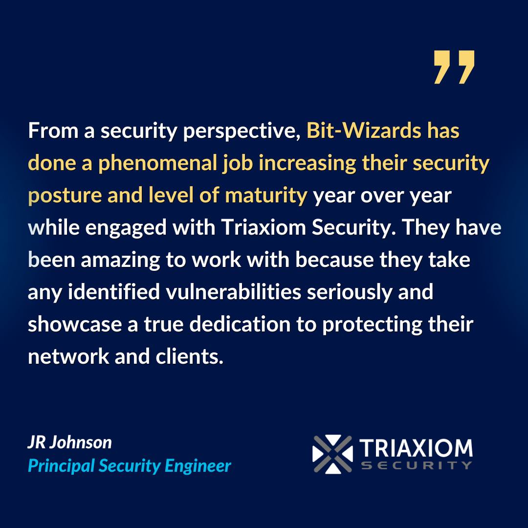 Bit-Wizards - Our latest penetration test results were...