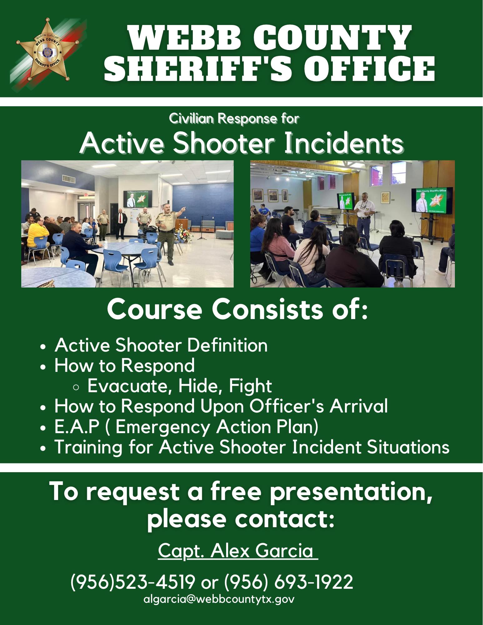 In light of today’s deadly... - Webb County Sheriff's Office