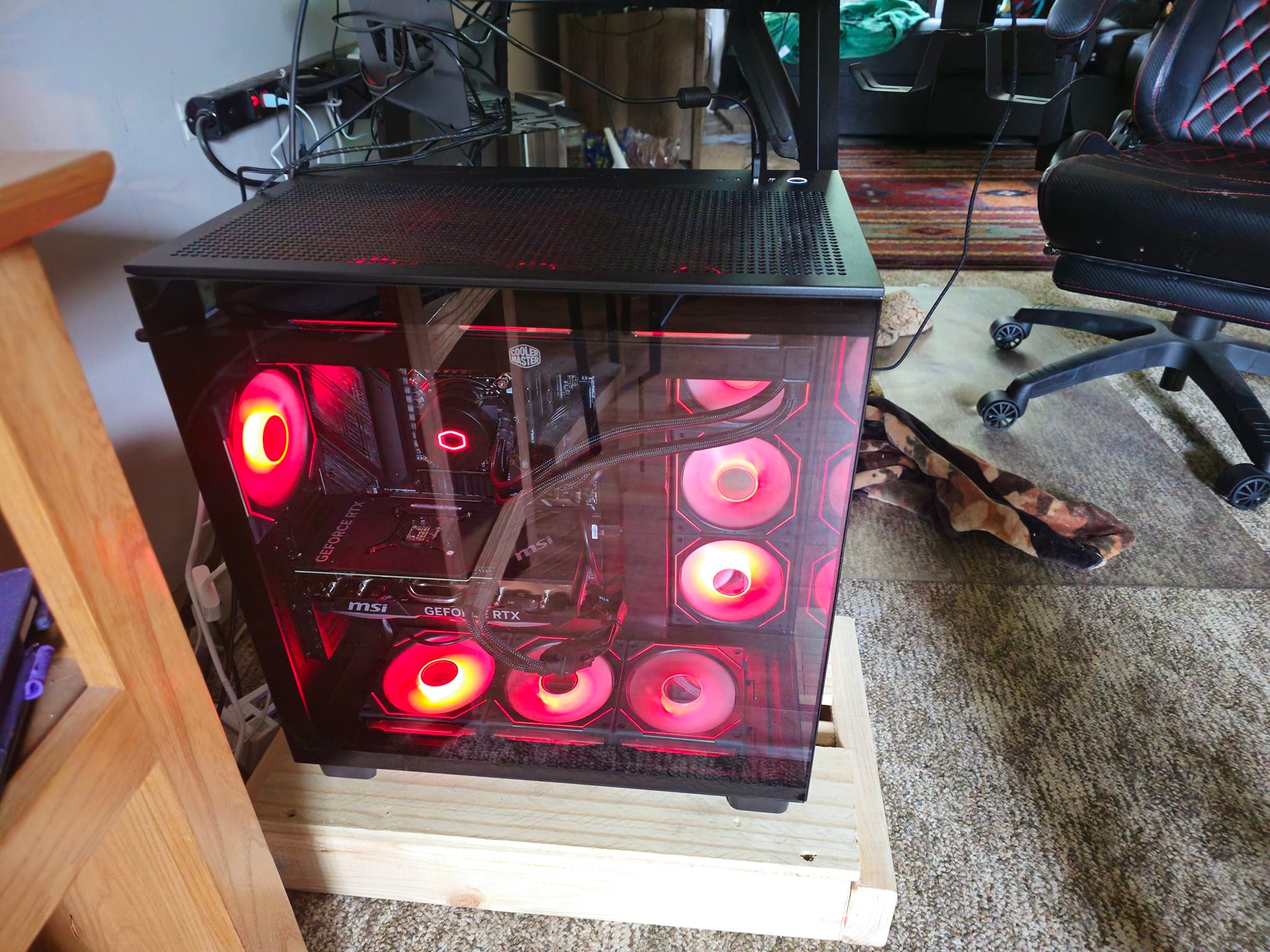 Current PC Build with Nzxt H9 Case and 4070ti Super GPU
