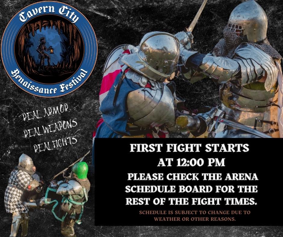 Cavern - Here’s the updated Armored Combat schedule🛡️ The first fight ...