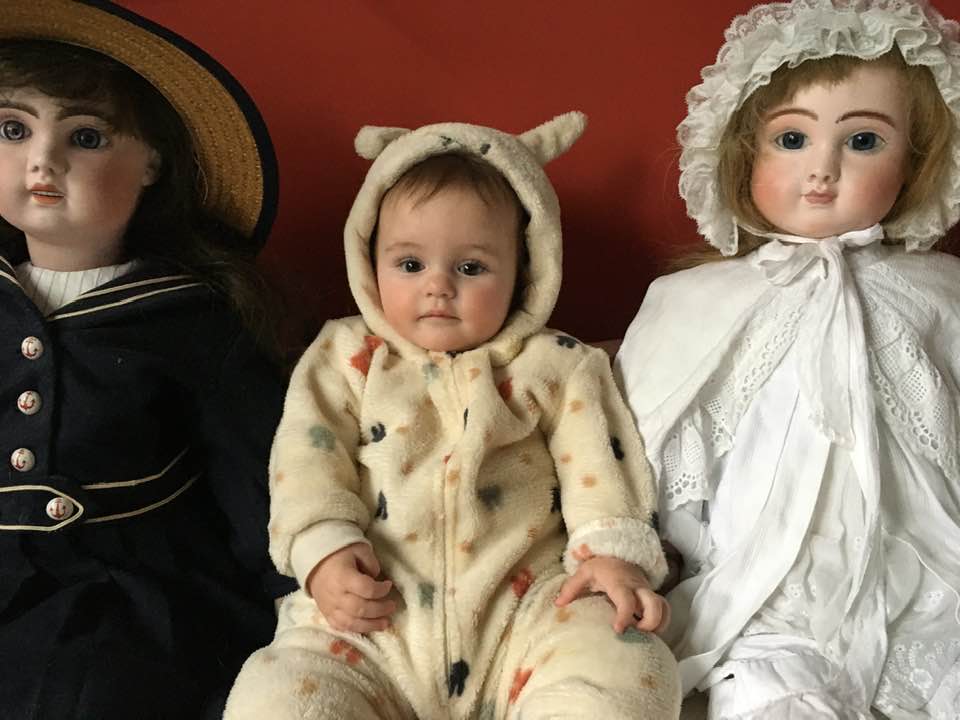 Vintage French dolls including Jumeau and Limoge