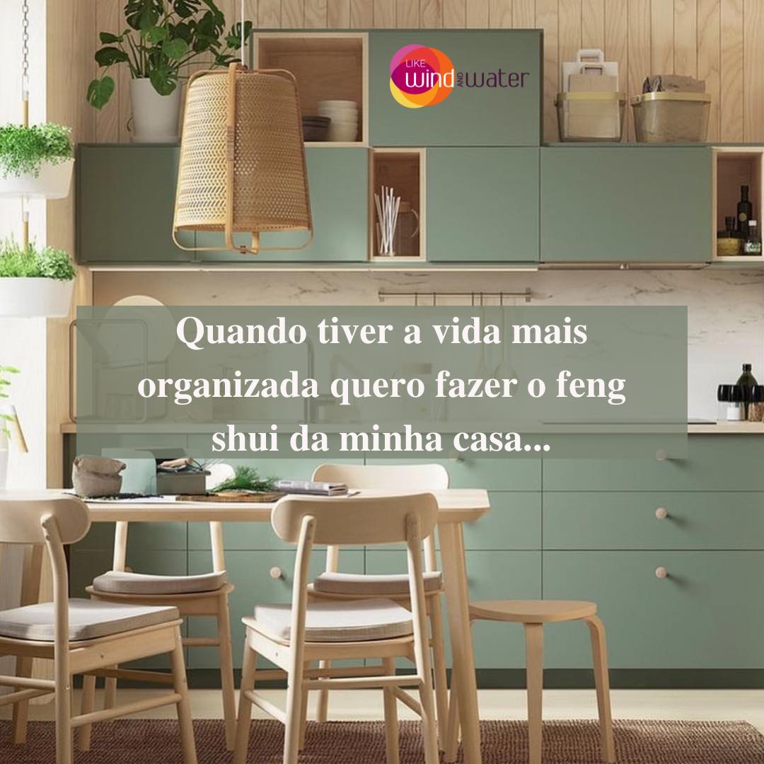 Sabendo da minha ligação ao feng shui, várias pessoas ao longo dos ...