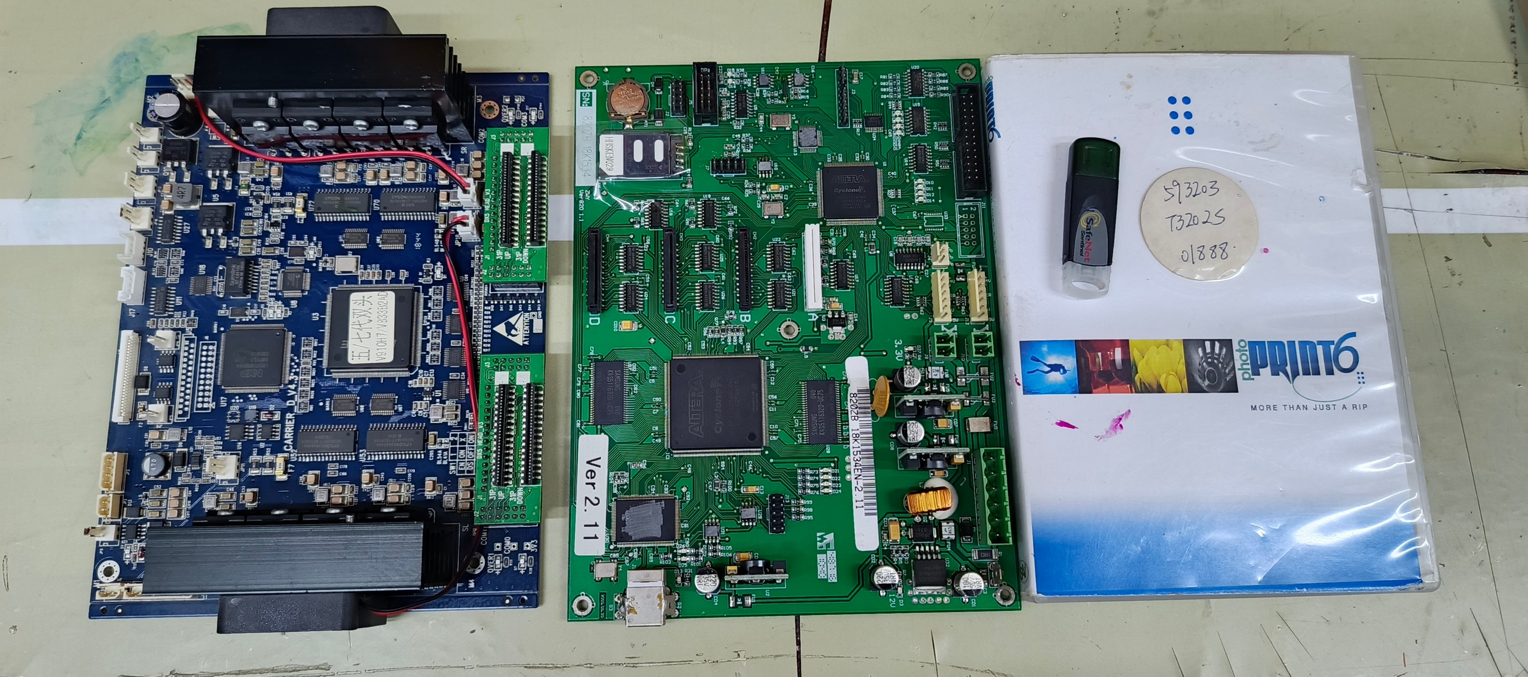عرب - DX5 printer control panels with dual head system with software ...