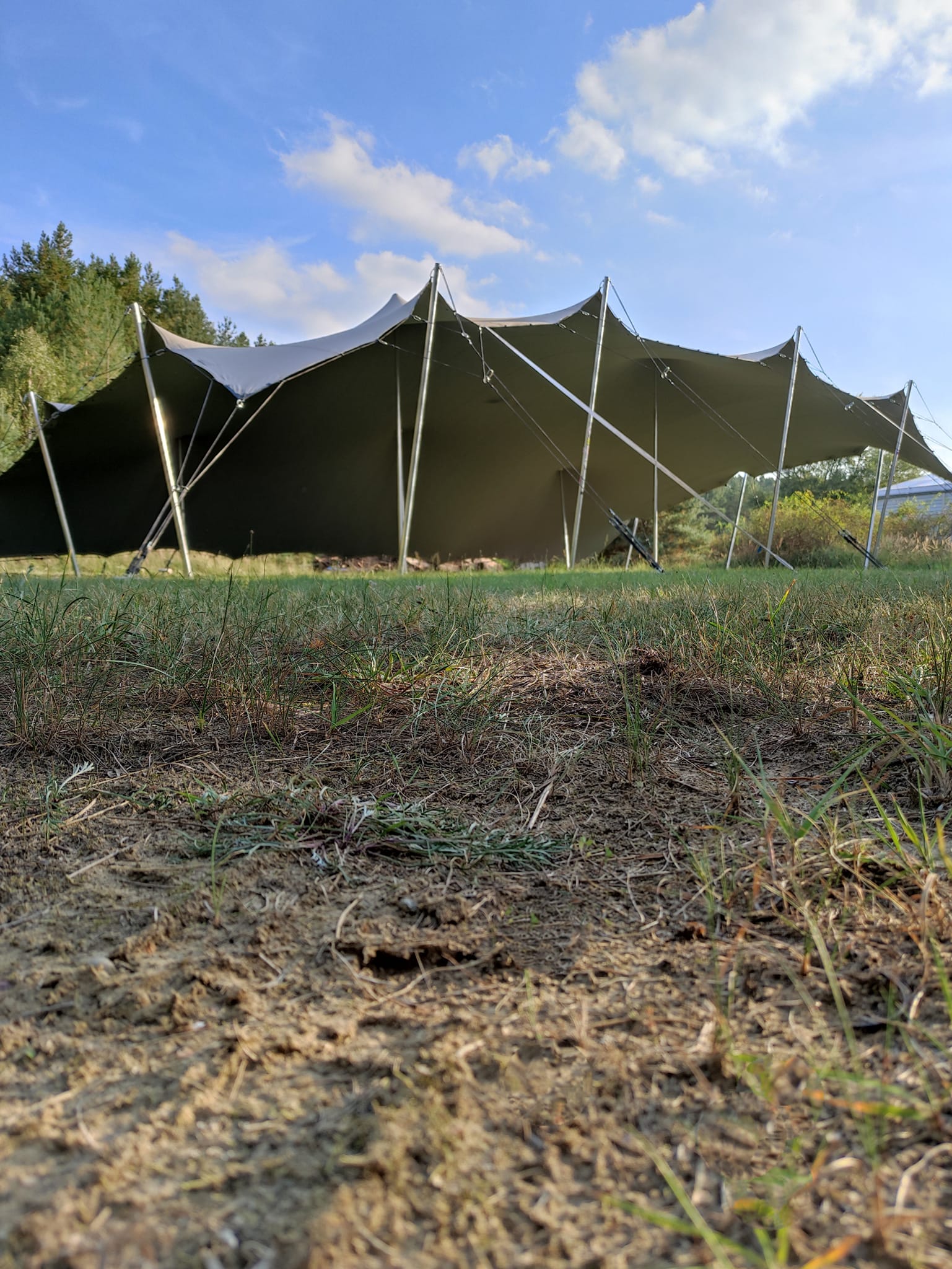 tent with inflatable floor Coody AirTent Hub Shelter Beige (2-6 Person) DROP_FERRINO_FW25 or up to 10 Julius Zöllner Schlafsack Jersey Size:7'x12'