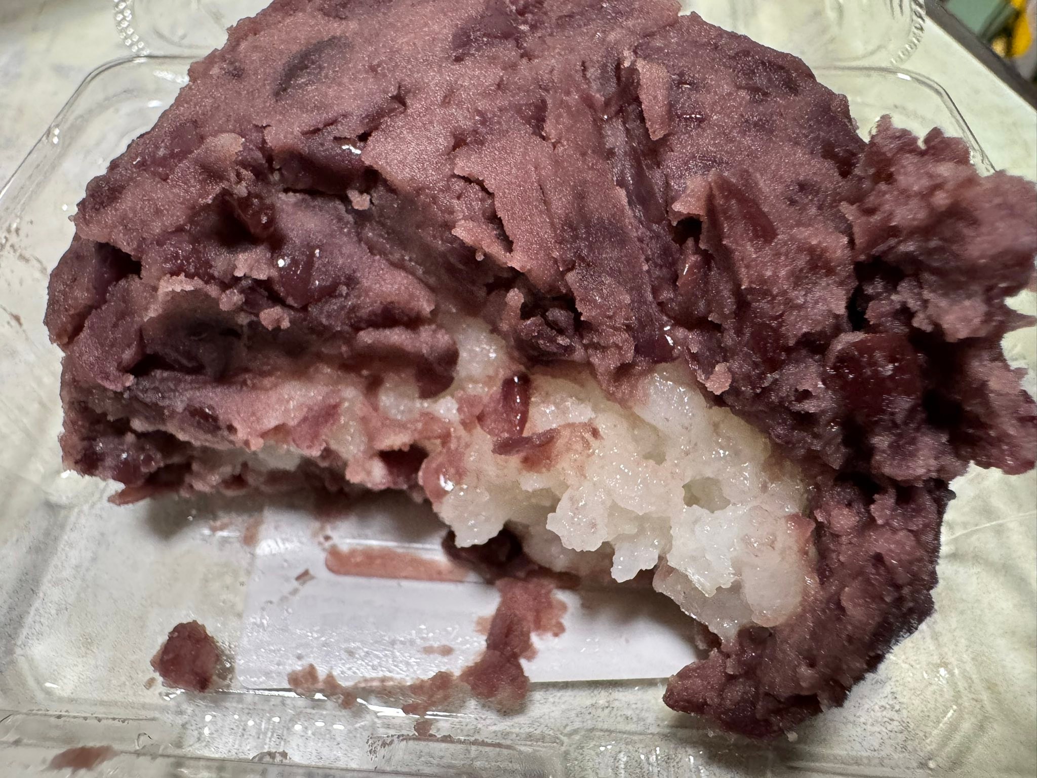 Traditional Japanese ohagi sweets for breakfast
