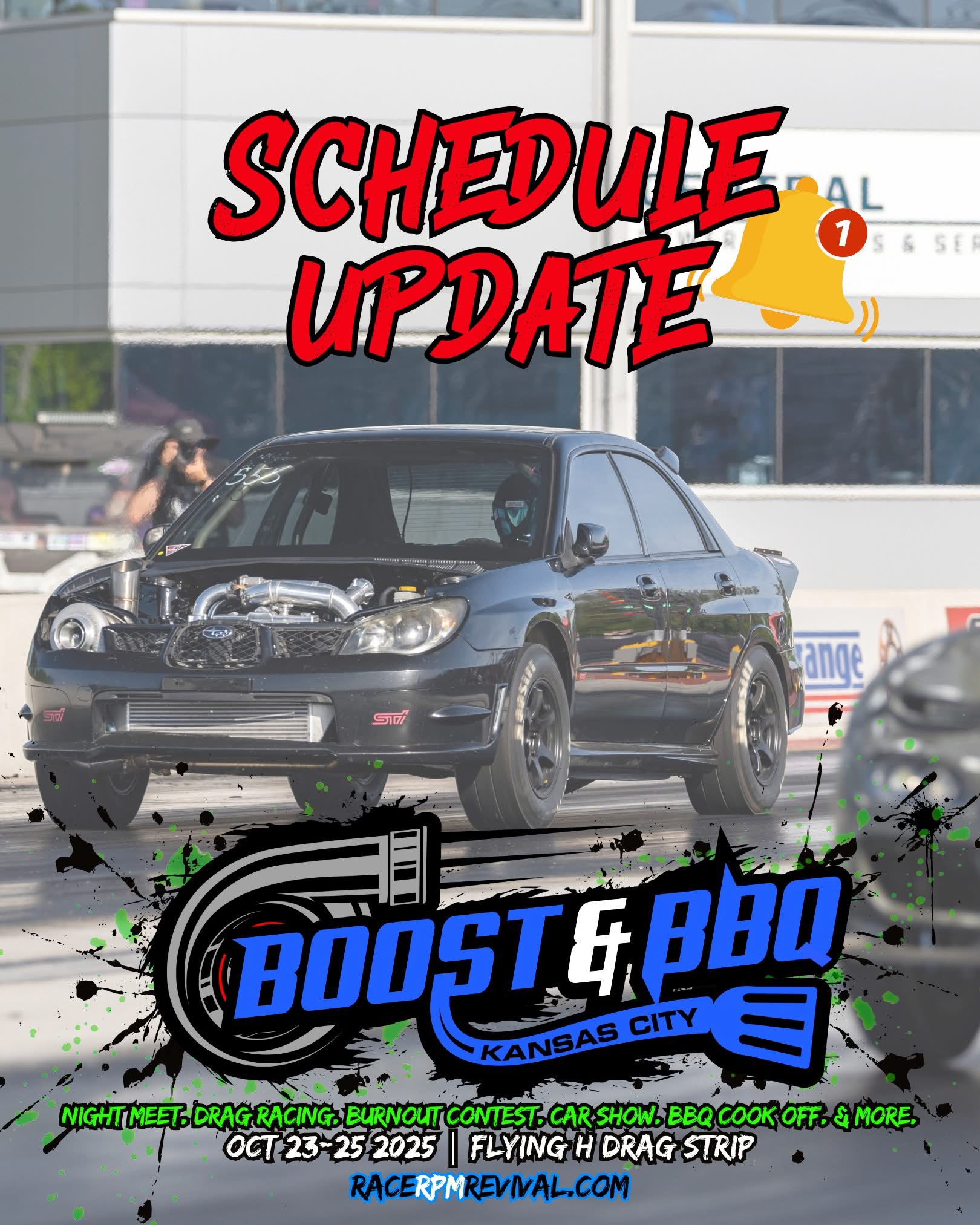 Schedule Update: Boost & BBQ is a... - Flying H Drag Strip | Facebook