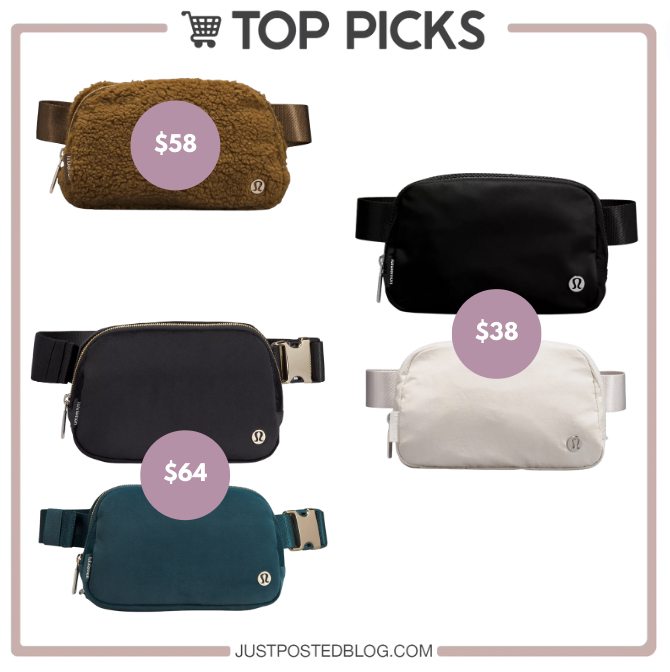 lululemon belt bag $38 Everywhere 1L (Neo Mint) Keep them close in this versatile belt bag that helps you get out the door and on to your next adventure Lululemon's 'We Made Too Much'