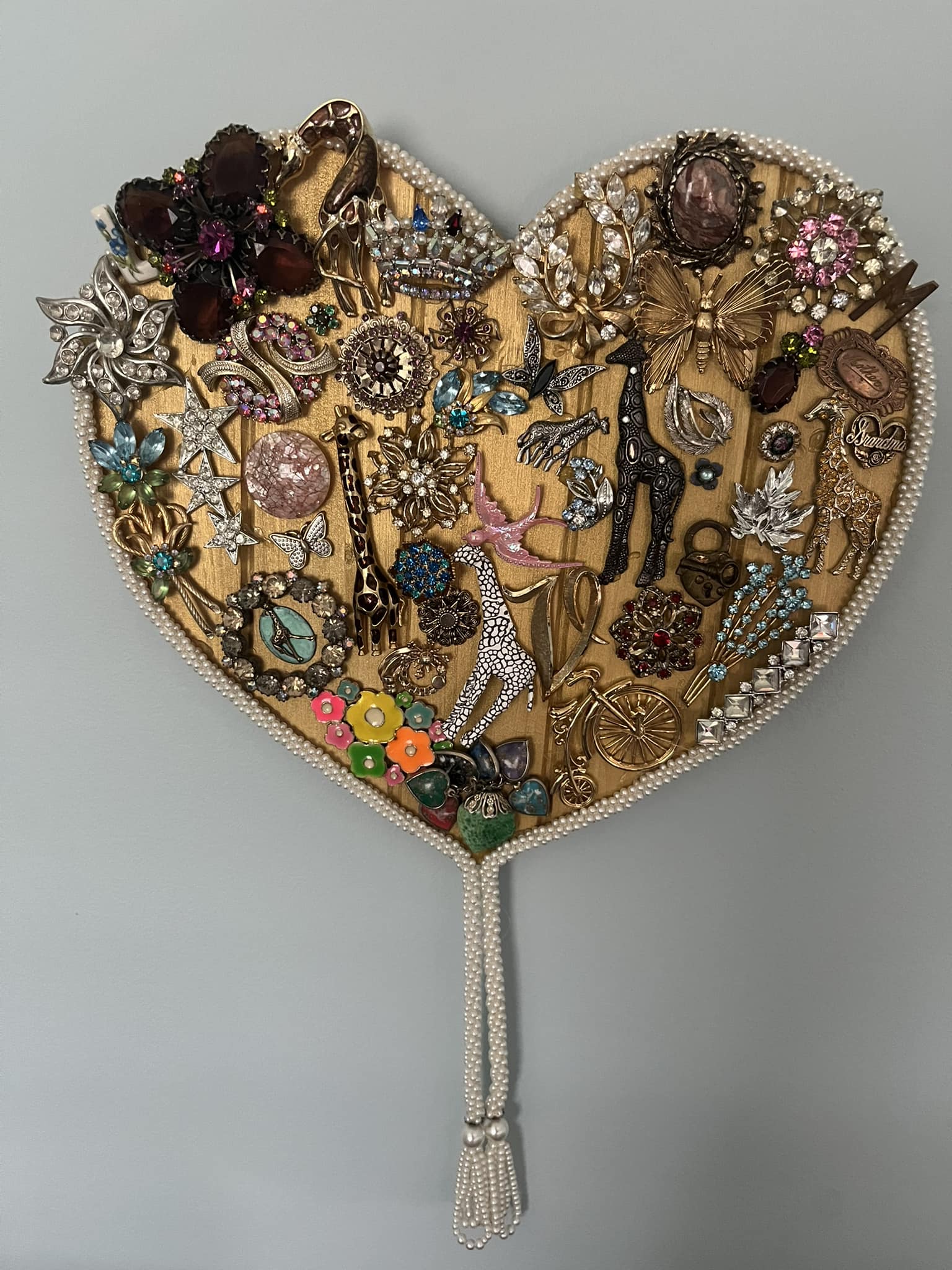 Handmade jewelry from inherited costume pieces