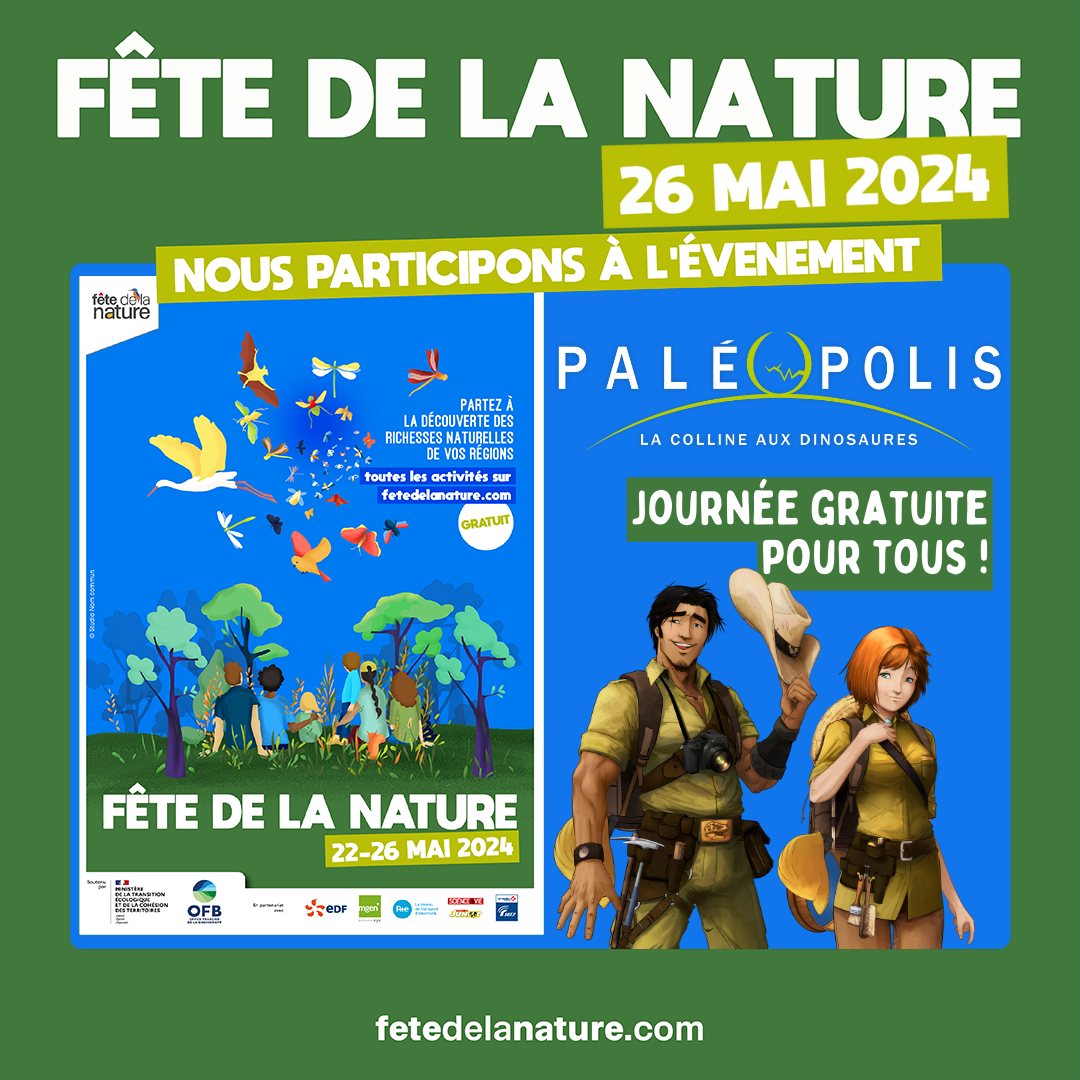 Paléopolis - 🌿 FÊTE DE LA NATURE AU PARC PALÉOPOLIS ! 🌿... | Facebook