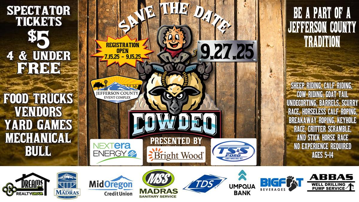 Cowdeo - Registration for the 2025 Cowdeo - Jefferson County Kids Rodeo ...