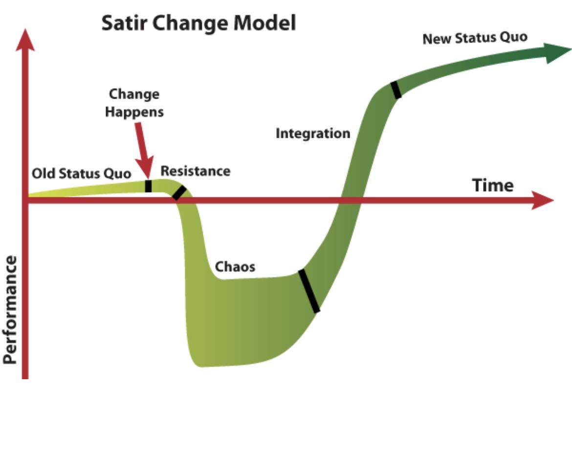 Liz - This is the Satir change model. It reflects the different stages ...