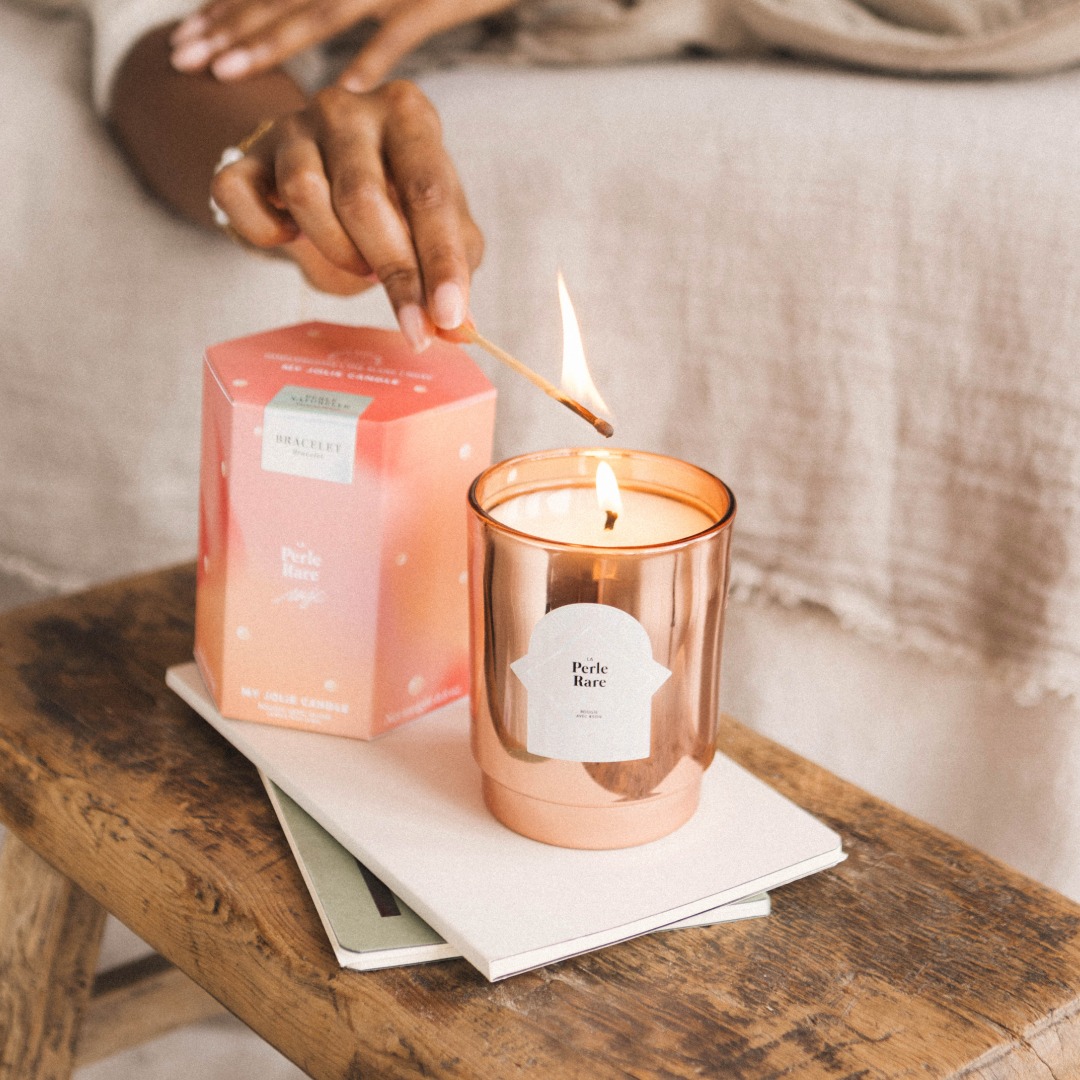 Candela Profumata My Jolie Candle - Biancheria Fresca, Con Gioiello Sorpresa Dentro, Regalo Perfetto Per Donna O Mamma