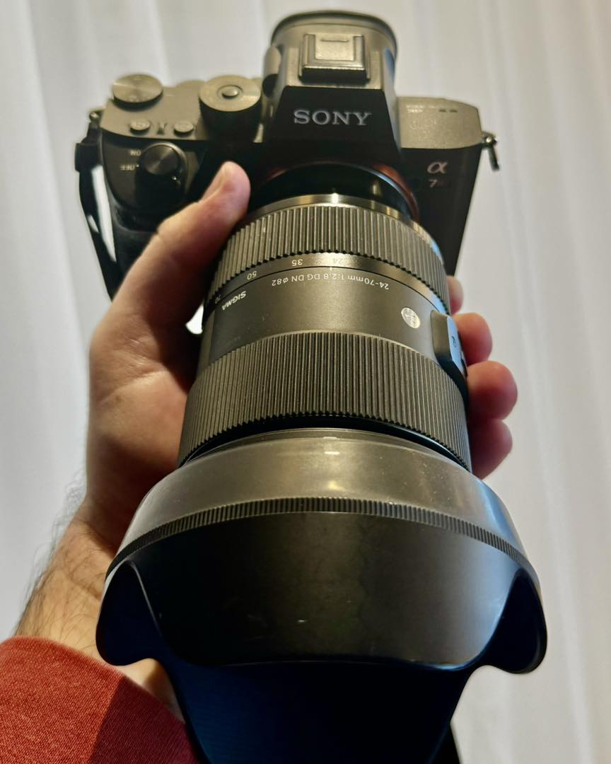 Sony Alpha 7 III with Sigma 24-70 2.8 lens