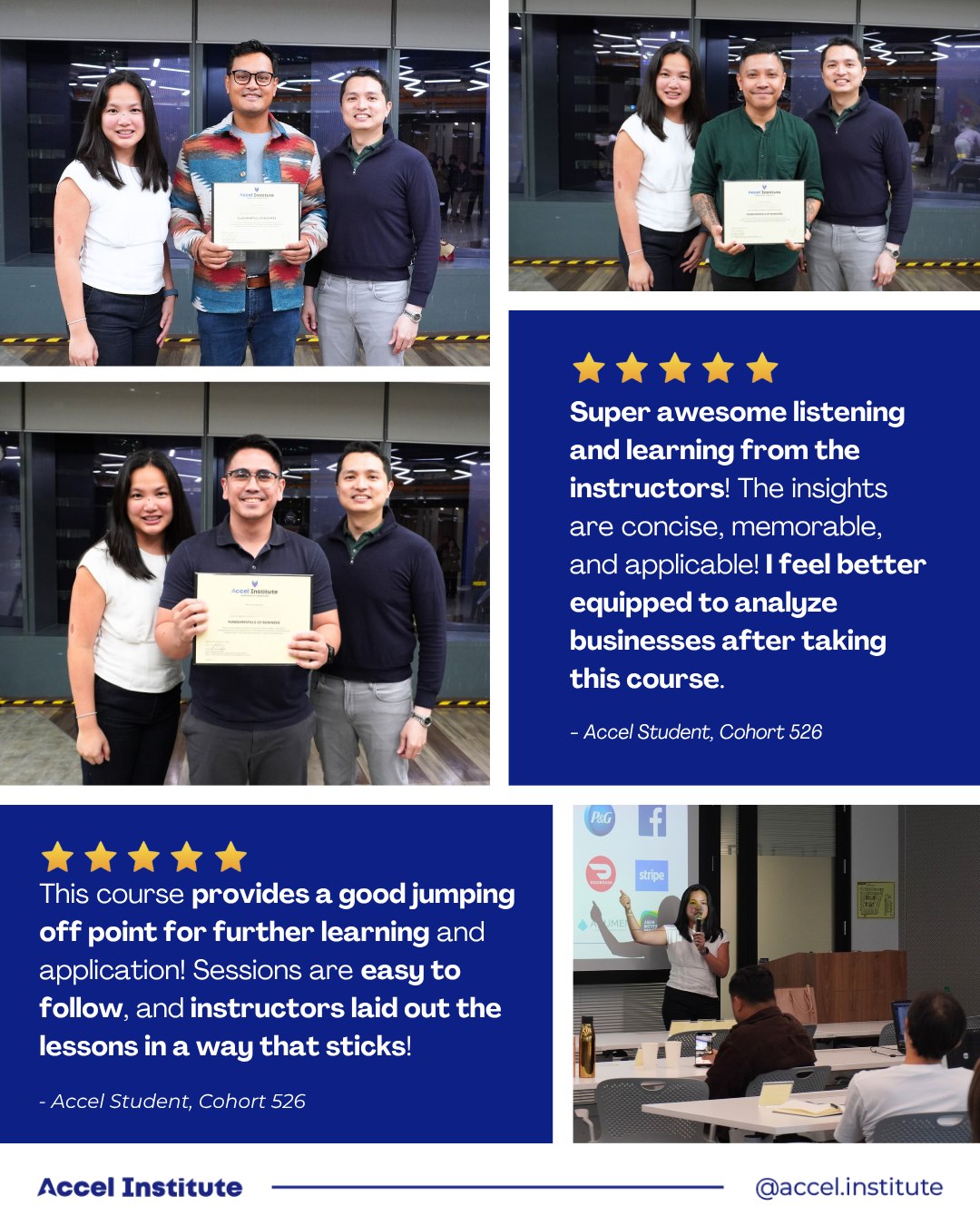 Accel Institute - Congratulations to Cohort 526 — our... | Facebook