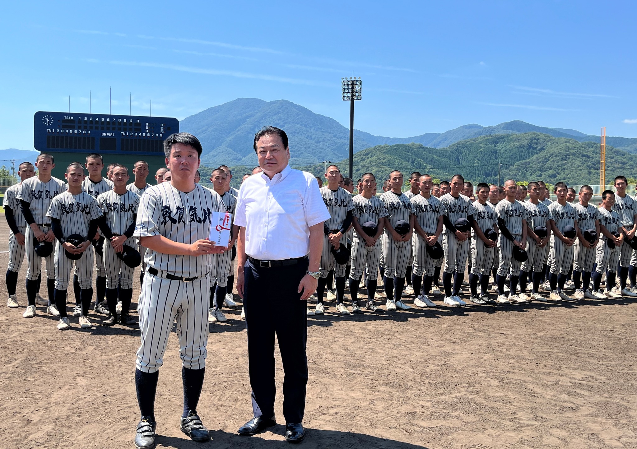 敦賀気比高校野球部 夏の甲子園出場を激励しました】 7月30日（水