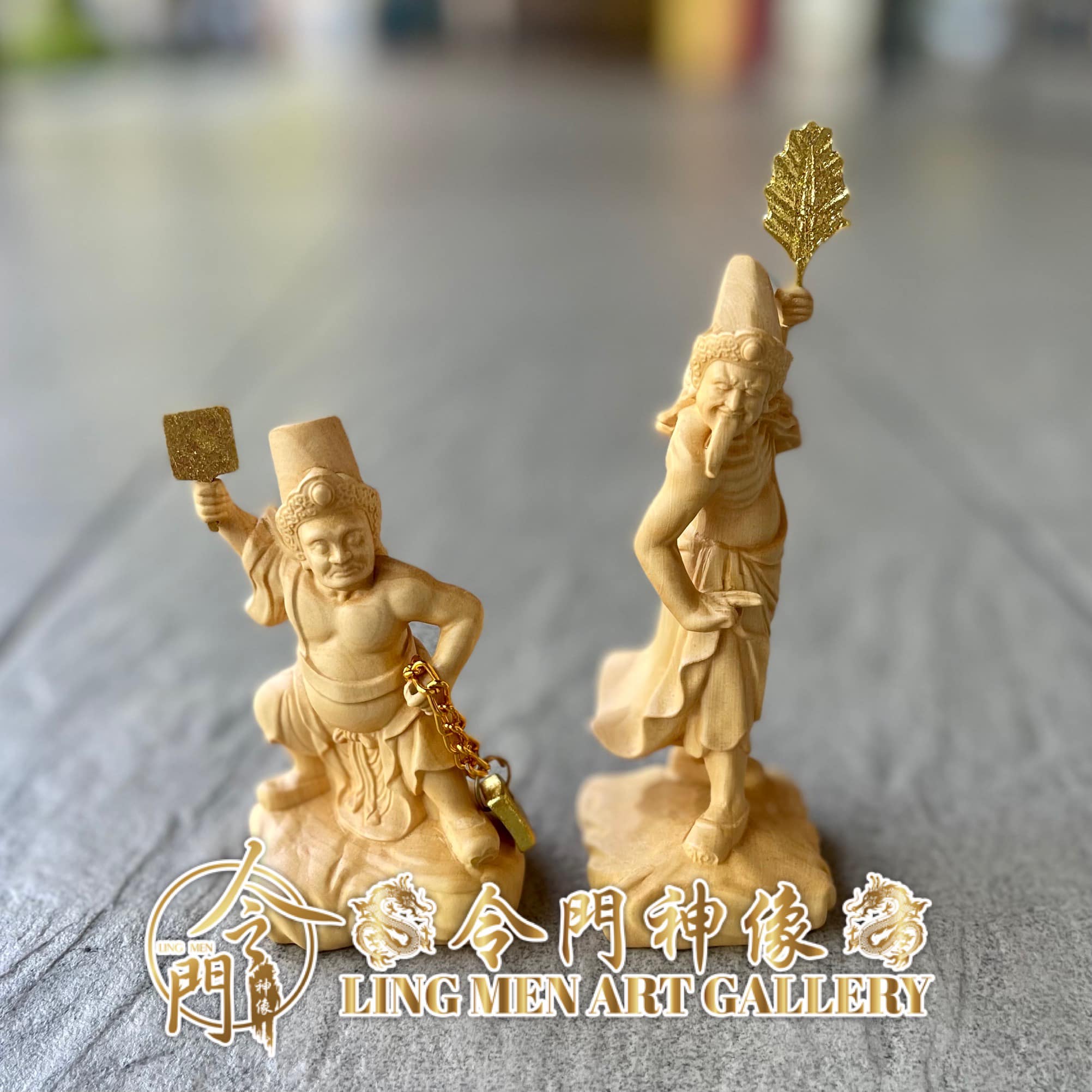 4-5寸大二爷伯神像手拿法器有现货🎊 产品详情... - 令門神像 Ling Men Art Gallery