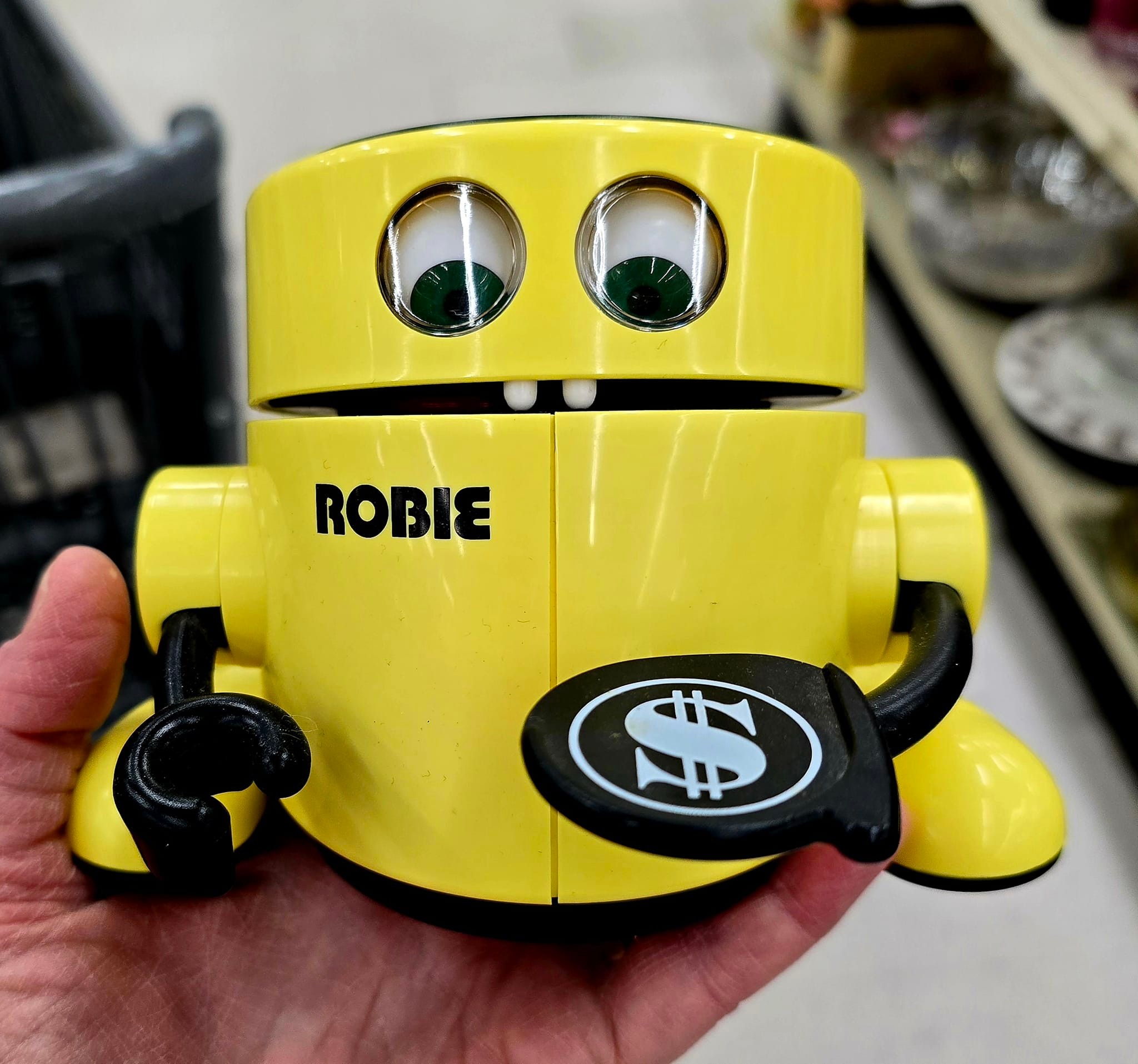 Robbie the Robot Bank, a nostalgic childhood toy